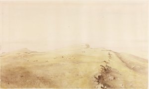 ソーイングシールド（紙に鉛筆と水彩（カードに貼り付け）） 作： Henry Burdon Richardson
